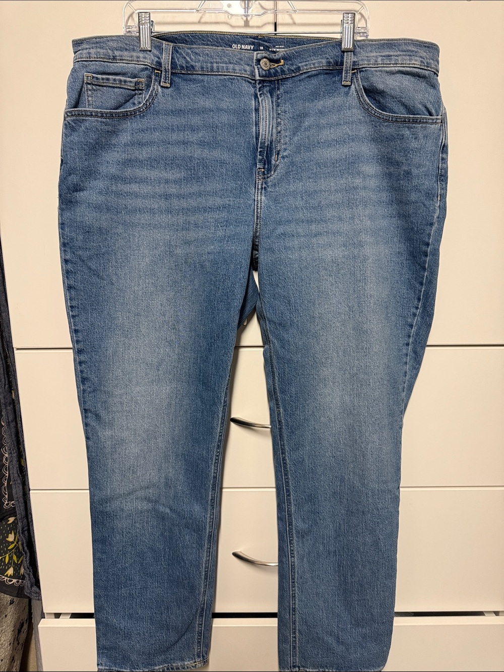 Old Navy Light Blue Ankle Straight Jeans